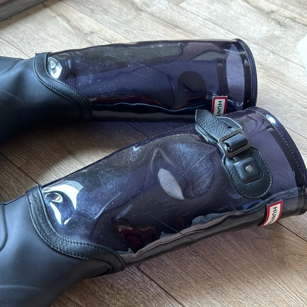hunter boots with socks